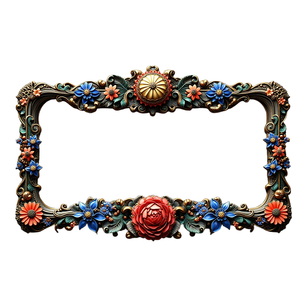 Ornate Floral Frame